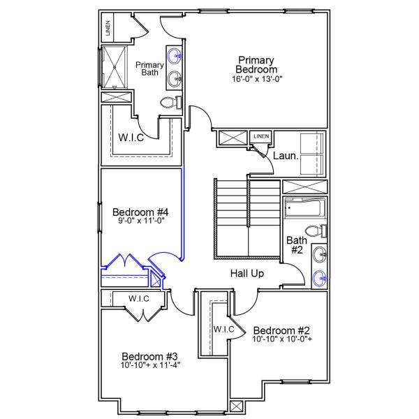 2D floor plan layout of this home in Pinecrest, West Columbia, SC (Image 4).