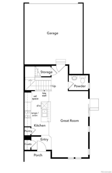 2D floor plan layout of this home in Turnberry, Commerce City, CO (Image 5).