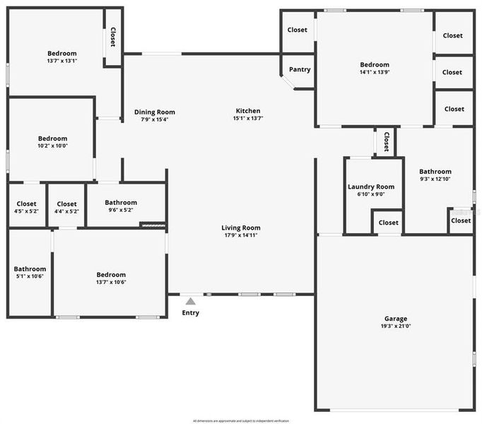 2D floor plan layout of this home in , Citrus Springs, FL (Image 5). 2D floor plan layout of this home in , Citrus Springs, FL (Image 5).