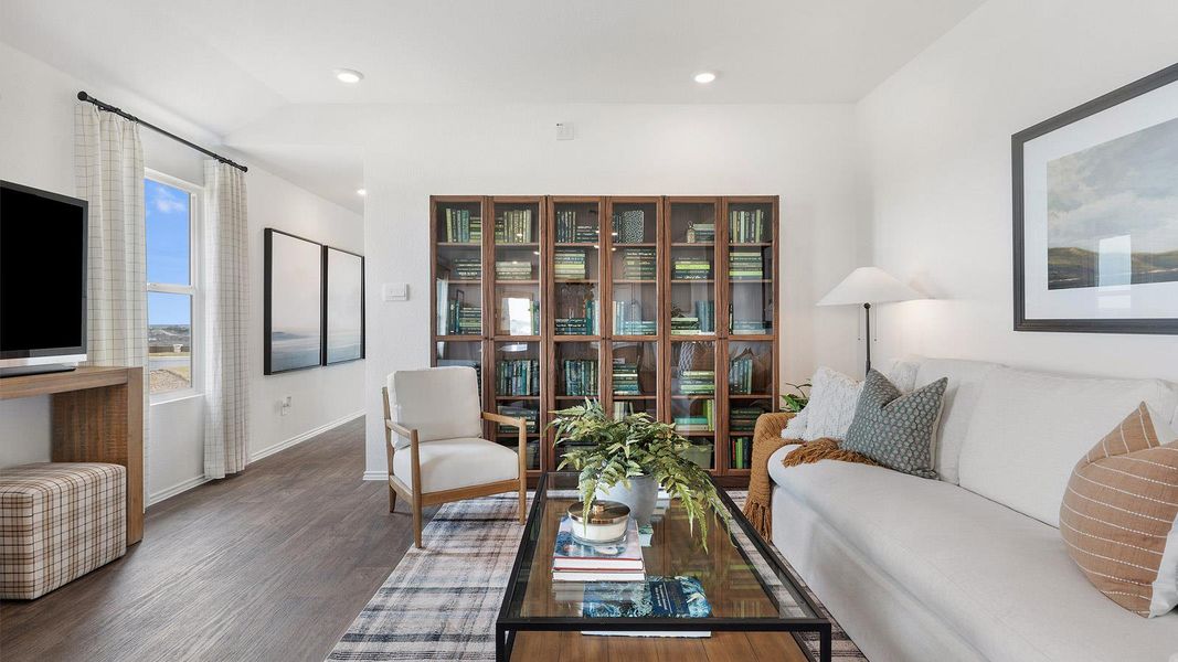 Furnished interior view inside a new home in Wayside, Uhland (Image 4).