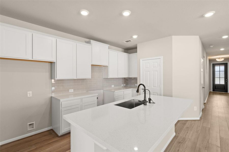 Furnished interior view inside a new home in Spring Creek Trails, Magnolia (Image 8).