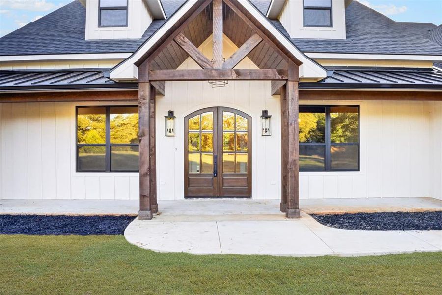 Exterior details and patio area of a home in , Longview (Image 4). Exterior details and patio area of a home in , Longview (Image 4).