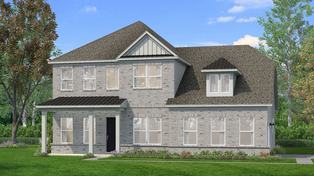 Full brick home exterior featuring a side-entry garage Full brick home exterior featuring a side-entry garage