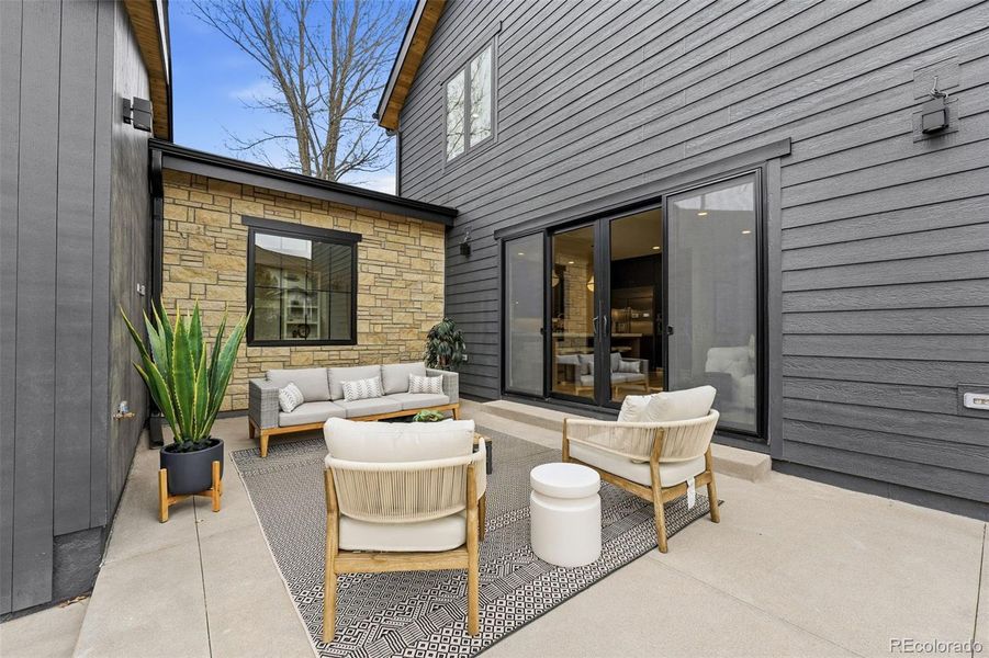 Exterior details and patio area of a home in , Denver (Image 3). Exterior details and patio area of a home in , Denver (Image 3).