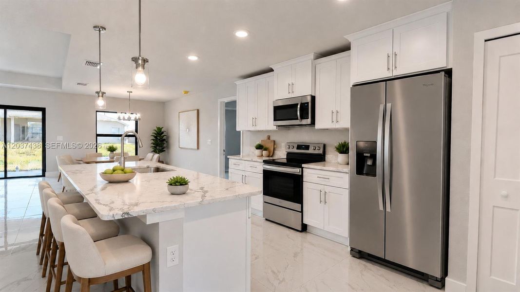 Furnished interior view inside a new home in , Lehigh Acres (Image 15).