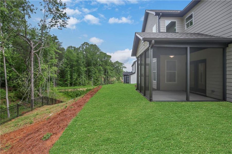 Exterior details and patio area of a home in Arbor West, Dawsonville (Image 32).