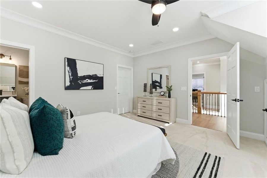 Furnished interior view inside a new home in , Atlanta (Image 29). Furnished interior view inside a new home in , Atlanta (Image 29).