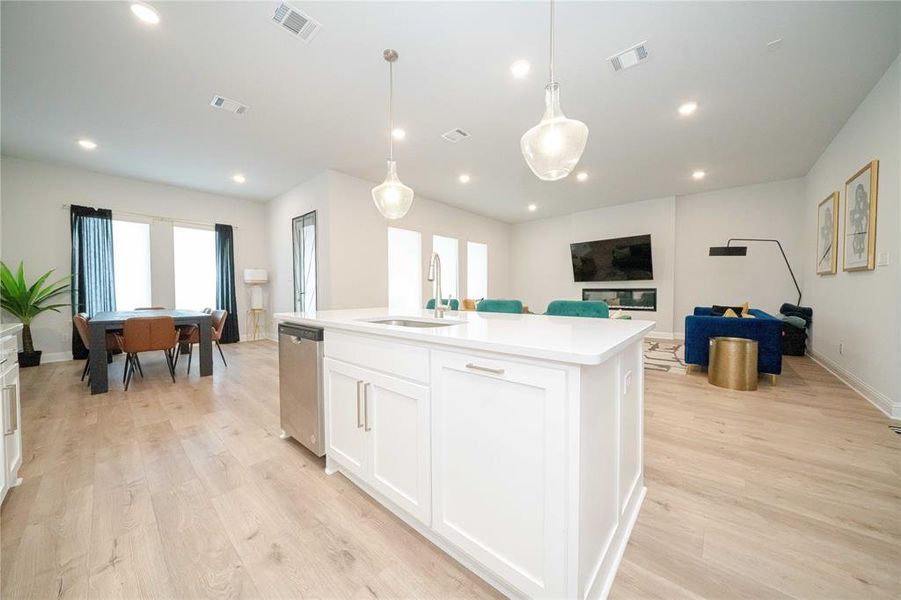 Furnished interior view inside a new home in , Little Elm (Image 24).