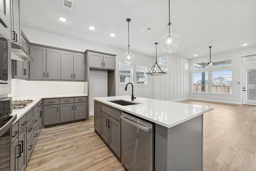 Furnished interior view inside a new home in Mantua Point Gardens, Van Alstyne (Image 16). Furnished interior view inside a new home in Mantua Point Gardens, Van Alstyne (Image 16).