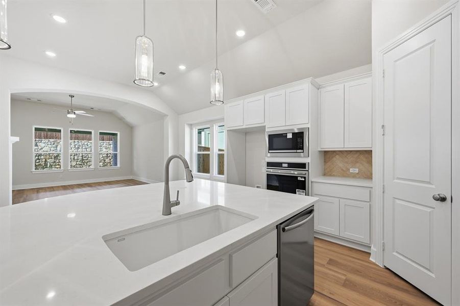 Furnished interior view inside a new home in Gateway Village - The Reserve, Denison (Image 11). Furnished interior view inside a new home in Gateway Village - The Reserve, Denison (Image 11).