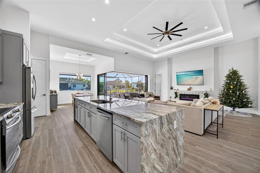 Furnished interior view inside a new home in , Cape Coral (Image 17). Furnished interior view inside a new home in , Cape Coral (Image 17).