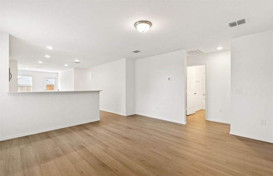 Open concept gathering room creating a spacious and inviting atmosphere