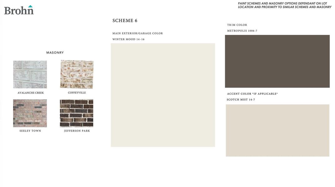 Sample of building materials used in homes in Sorella, Tomball (Image 4).