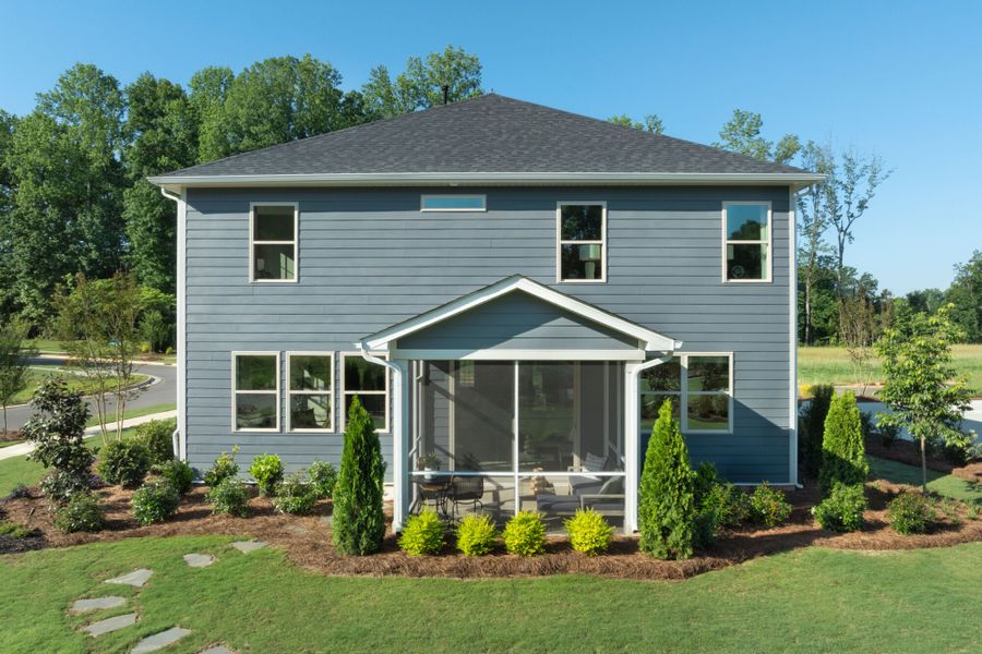 Sequoia Model Back Exterior with Screen Porch