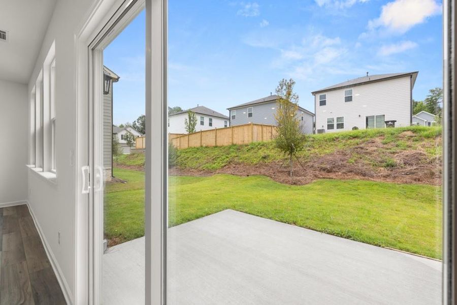 Exterior details and patio area of a home in Timber Ridge: Timber Ridge 42', Douglasville (Image 3).