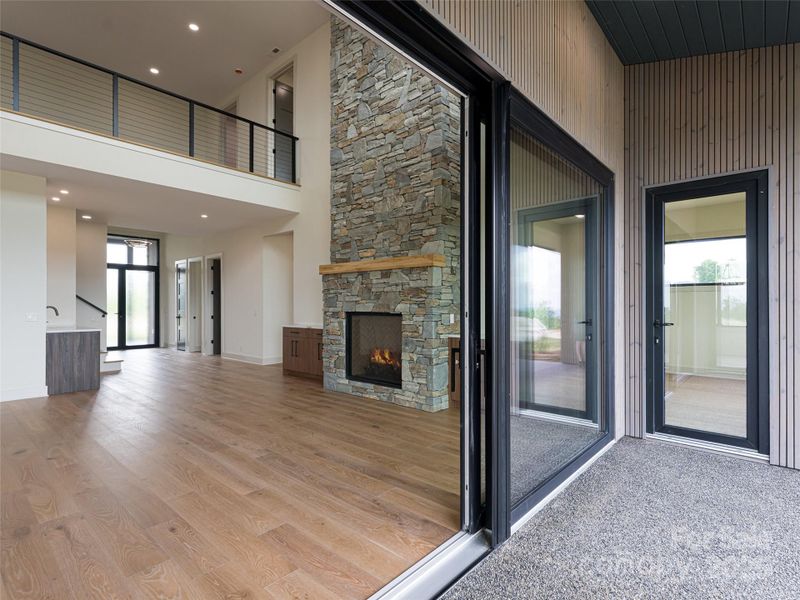 Exterior details and patio area of a home in , Hendersonville (Image 3).