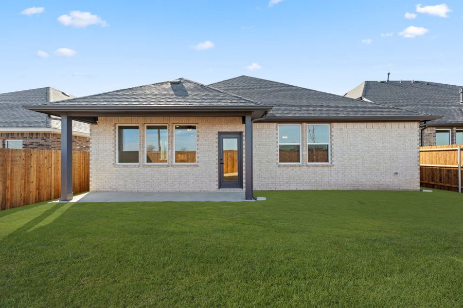 Representative exterior details of a home built from the Patriot by Rockwell Homes in Walden Pond, Forney (Image 6). Representative exterior details of a home built from the Patriot by Rockwell Homes in Walden Pond, Forney (Image 6).