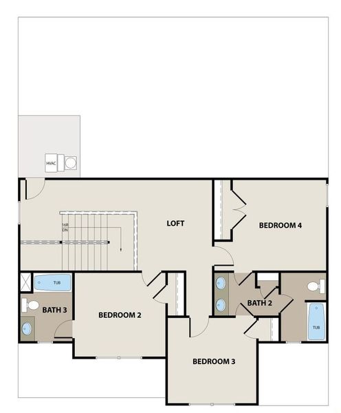 2D floor plan layout for the Peachwood by Peachtree Building Group in Chimney Oaks Cottages, Homer, GA (Image 4). 2D floor plan layout for the Peachwood by Peachtree Building Group in Chimney Oaks Cottages, Homer, GA (Image 4).