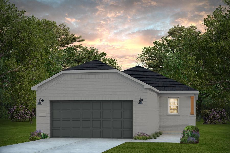 Representative exterior photo of a completed home built from the Alpine by Del Webb in Del Webb Fulshear, Fulshear, TX (Image 28). Representative exterior photo of a completed home built from the Alpine by Del Webb in Del Webb Fulshear, Fulshear, TX (Image 28).