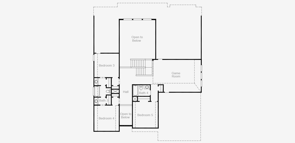 2D floor plan layout for the Wichita by Coventry Homes in Lariat, Liberty Hill, TX (Image 3).