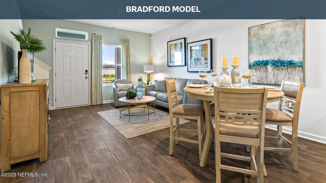 Furnished interior view inside a new home in Liberty Cove, Yulee (Image 9). Furnished interior view inside a new home in Liberty Cove, Yulee (Image 9).