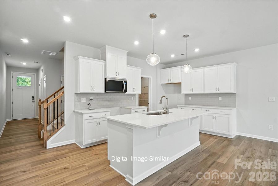 Furnished interior view inside a new home in , Charlotte (Image 3).