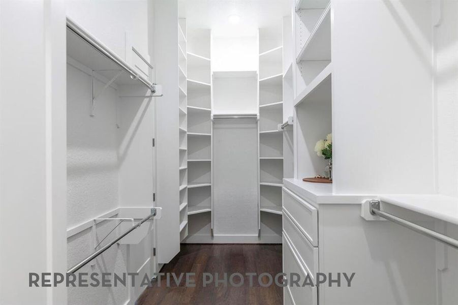 Furnished interior view inside a new home in Furst Ranch, Flower Mound (Image 16). Furnished interior view inside a new home in Furst Ranch, Flower Mound (Image 16).