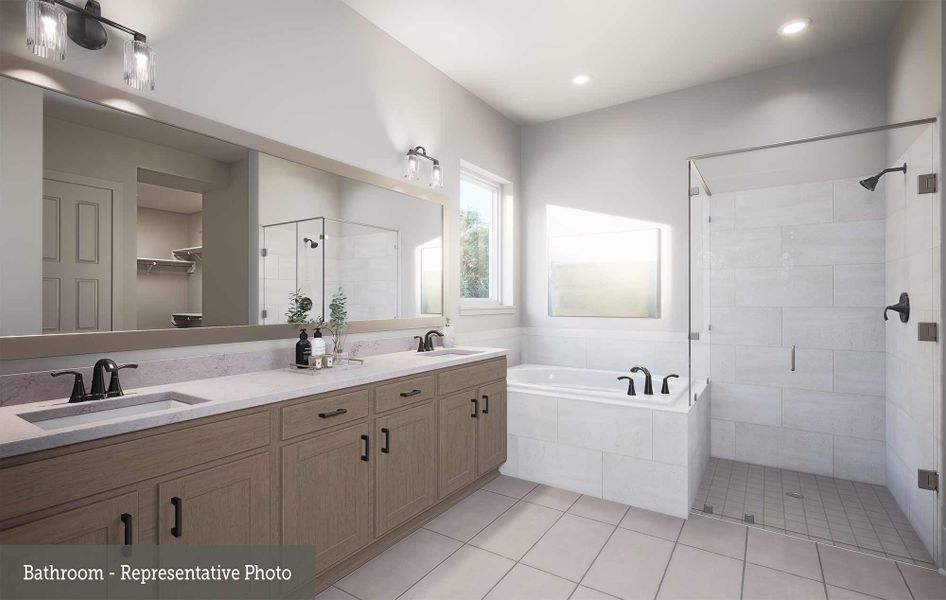 Furnished interior view inside a new home in Kresston - Enclave Collection, Montgomery (Image 4).