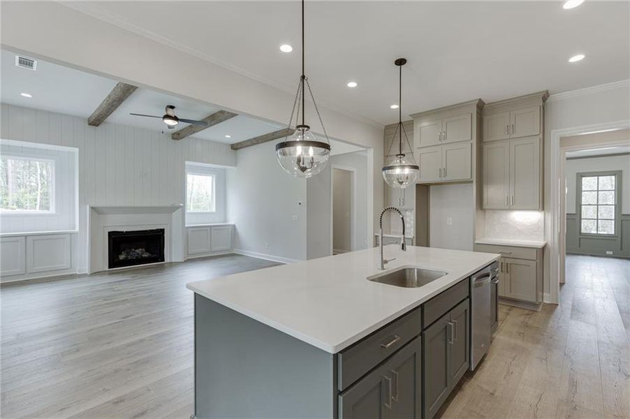 Furnished interior view inside a new home in , Cumming (Image 17).
