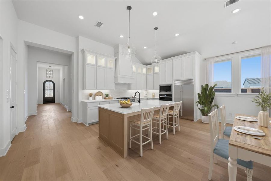 Furnished interior view inside a new home in Fields - 50' Lots, Frisco (Image 11).