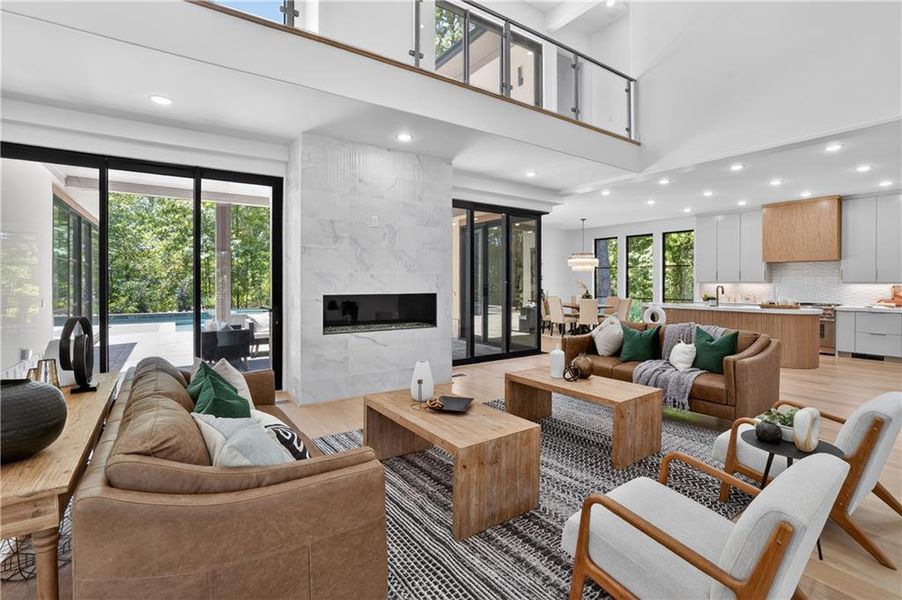 Furnished interior view inside a new home in , Alpharetta (Image 9).