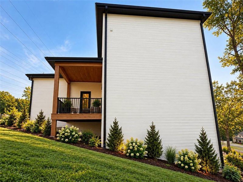 Exterior details and patio area of a home in , Marietta (Image 3).