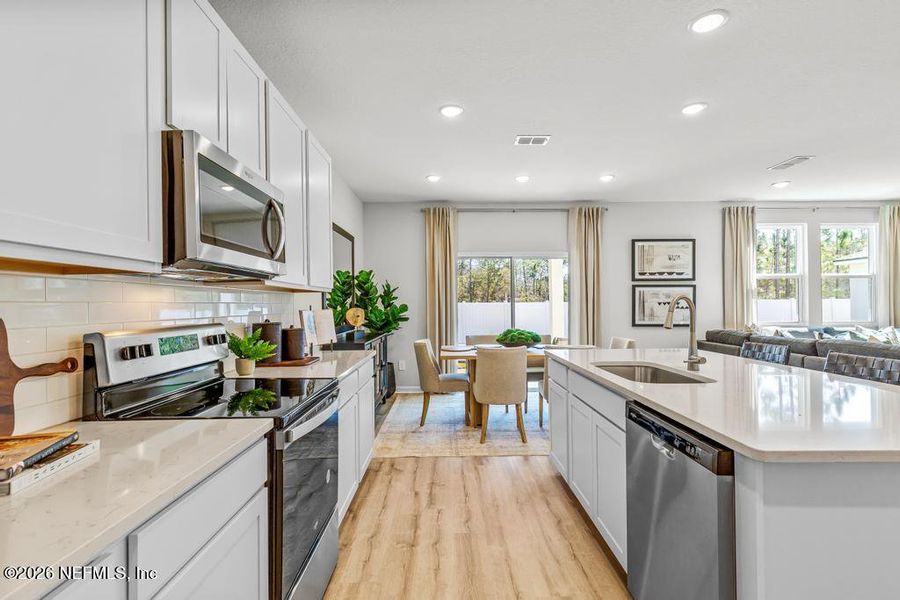 Furnished interior view inside a new home in The Landings at Pecan Park, Jacksonville (Image 12).