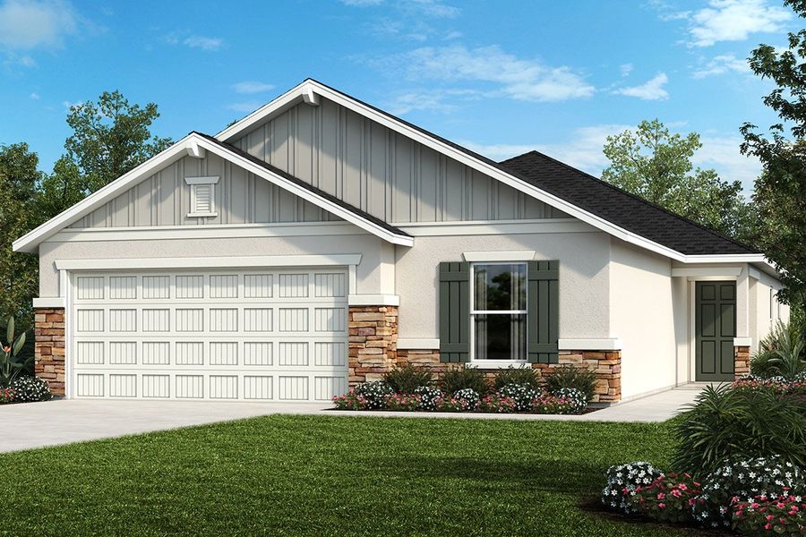 Exterior G with optional stone