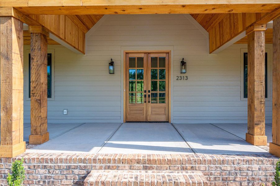 Front exterior of a new home in , Maiden, NC, highlighting curb appeal (Image 24).
