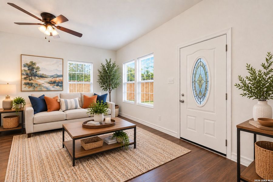 Furnished interior view inside a new home in , San Antonio (Image 10).