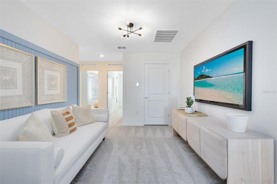 Furnished interior view inside a new home in EverBe, Orlando (Image 12).