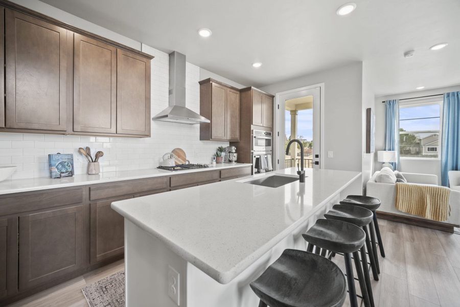 Furnished interior in a model home at Pony Park in Colorado Springs (Image 19).