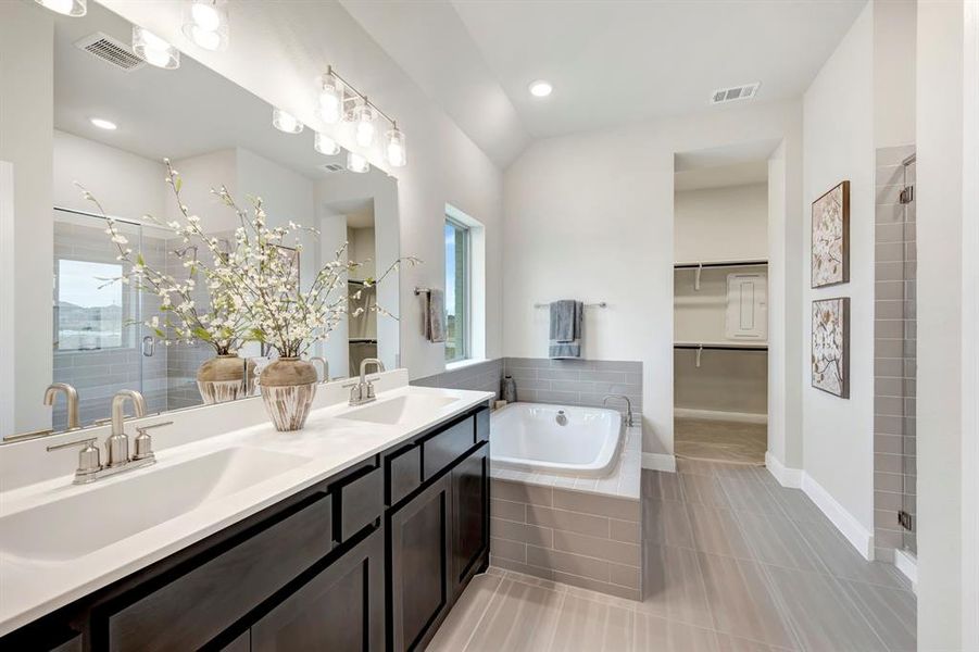 Furnished interior view inside a new home in Talia – Garden Series, Mesquite (Image 18).