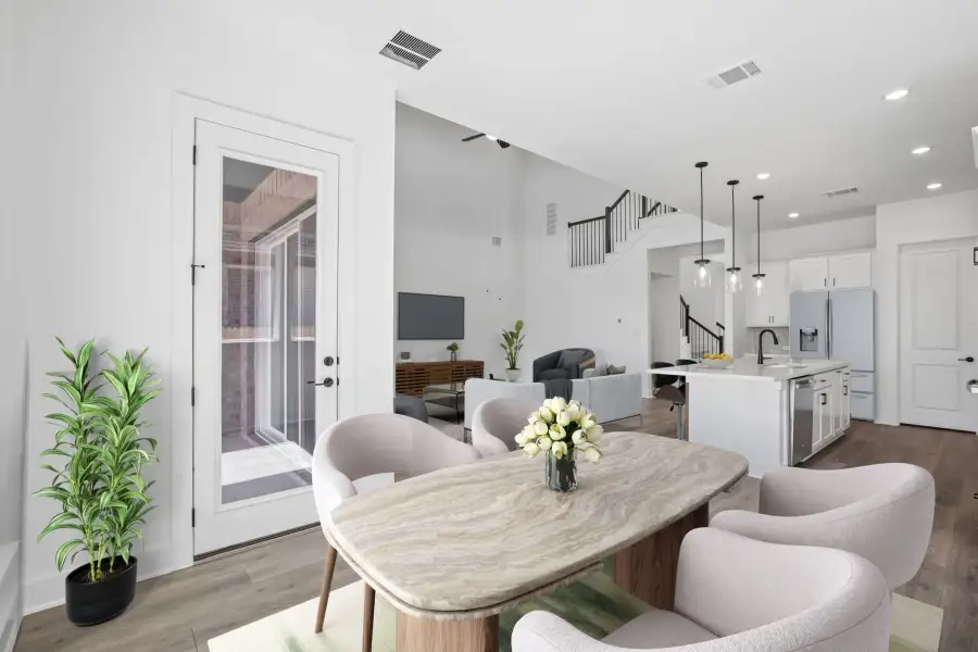 Furnished interior view inside a new home in Easton Park, Austin (Image 8).