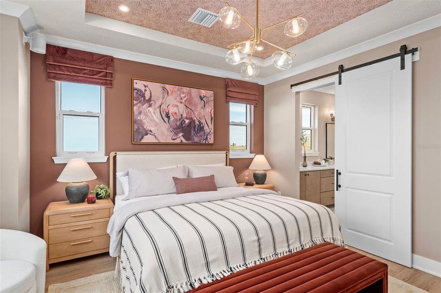 Furnished interior view inside a new home in EvenTide, New Smyrna Beach (Image 25).