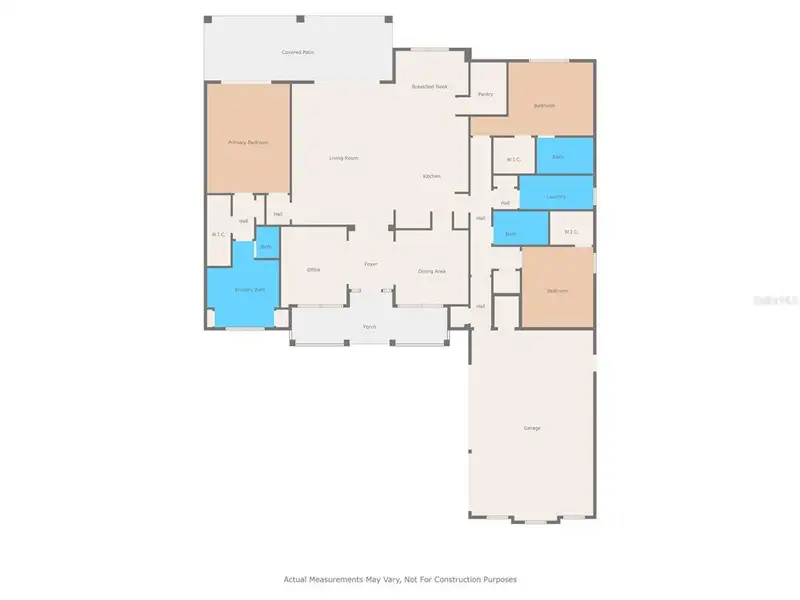 2D floor plan layout of this home in Southern Hills Plantation, Brooksville, FL (Image 5).