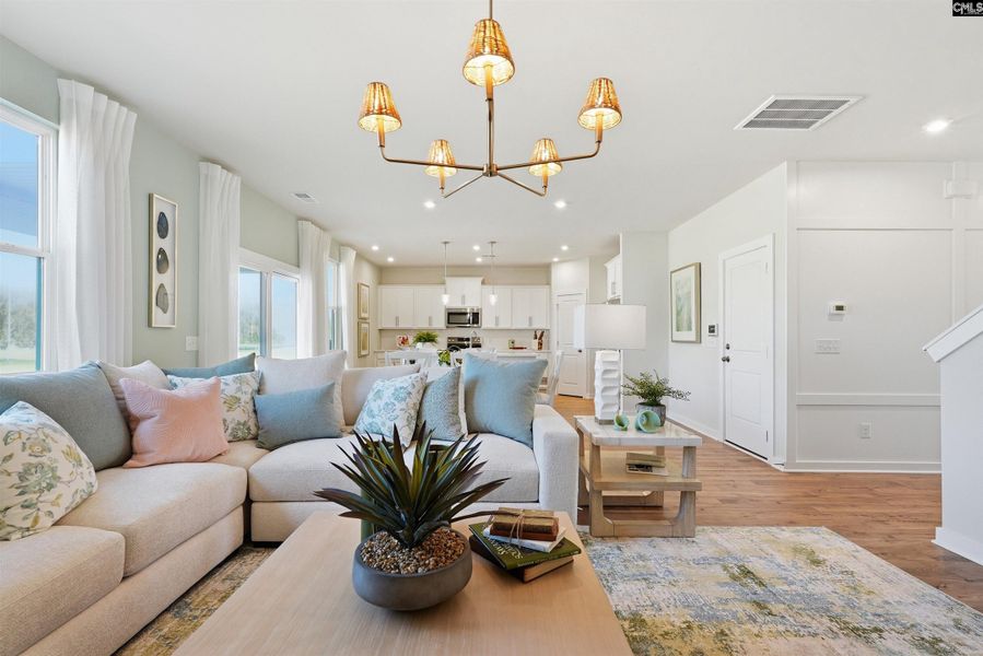 Furnished interior view inside a new home in Boykin Hills, Chapin (Image 17).