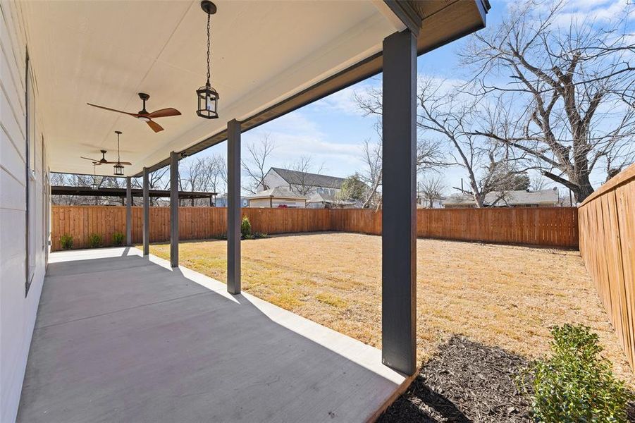 Exterior details and patio area of a home in , Dallas (Image 3). Exterior details and patio area of a home in , Dallas (Image 3).