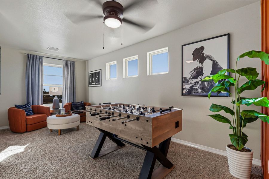 Representative furnished interior of a home built from the Franklin by View Homes in Emerald Estates, Horizon City (Image 13). Representative furnished interior of a home built from the Franklin by View Homes in Emerald Estates, Horizon City (Image 13).