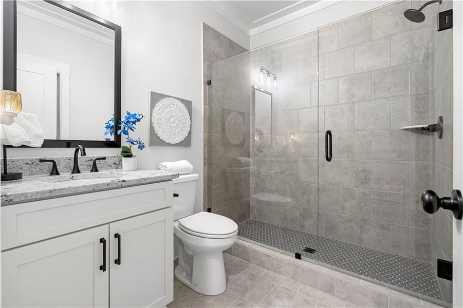 Furnished interior view inside a new home in , Monroe (Image 54).