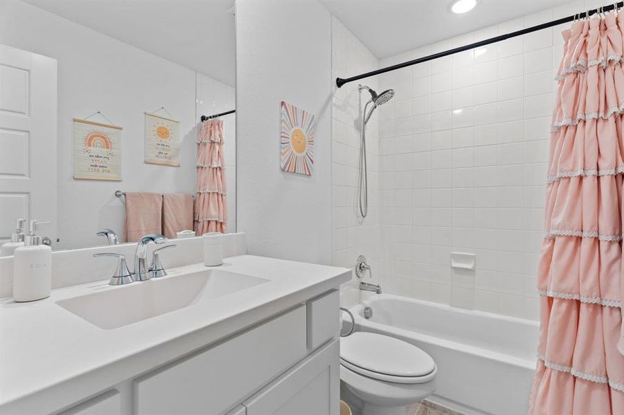 Ensuite bath 3 upstairs. Ensuite bath 3 upstairs.