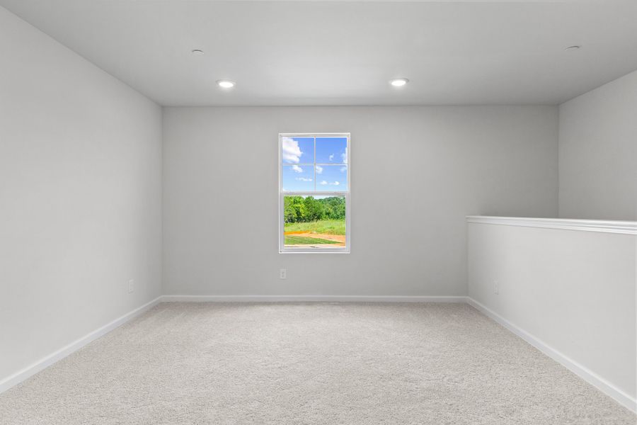 A room with a window.