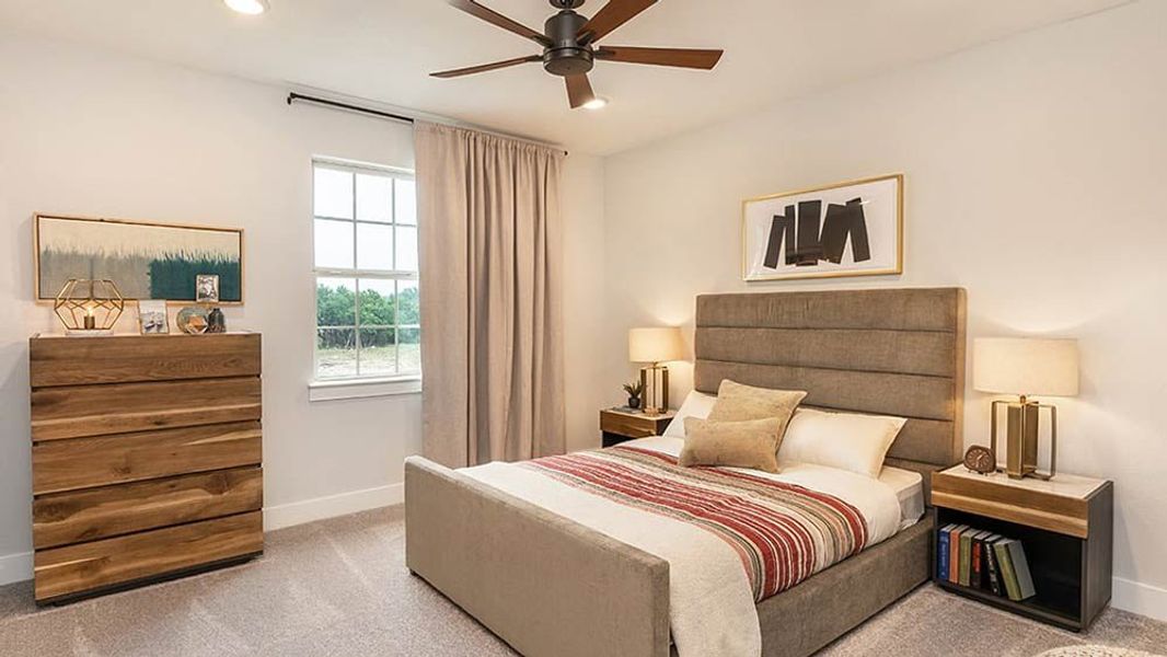 Furnished interior view inside a new home in Travisso, Leander (Image 21).