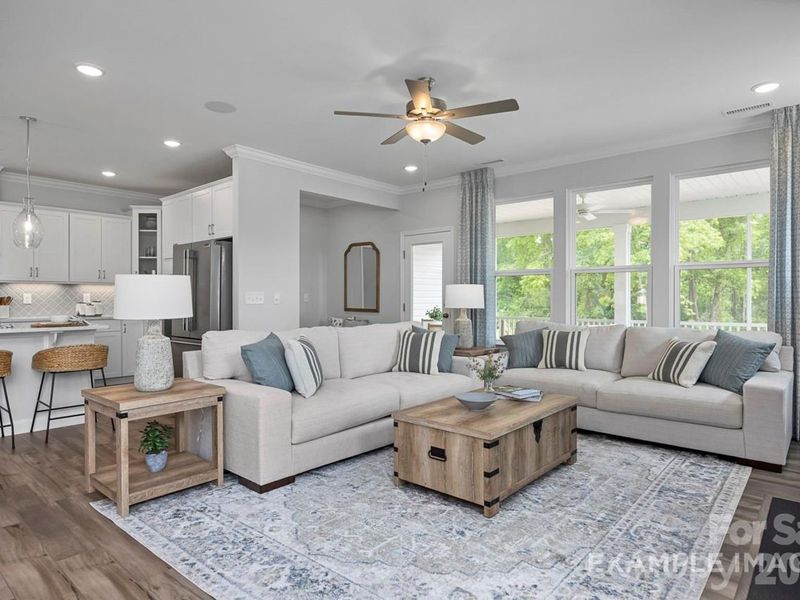 Furnished interior view inside a new home in Windgate, Mooresville (Image 5). Furnished interior view inside a new home in Windgate, Mooresville (Image 5).